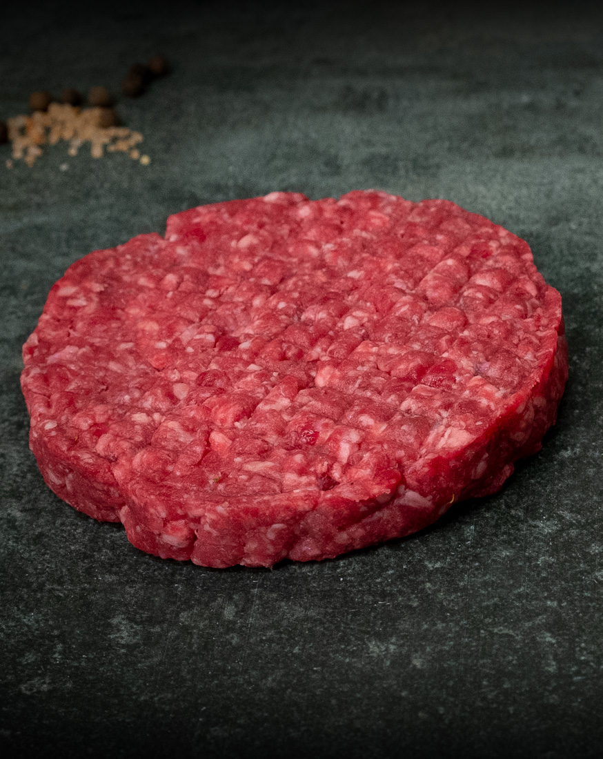 Burger Patties Creekstone Farms aus US-Rindfleisch, in Deutschland verarbeitet: