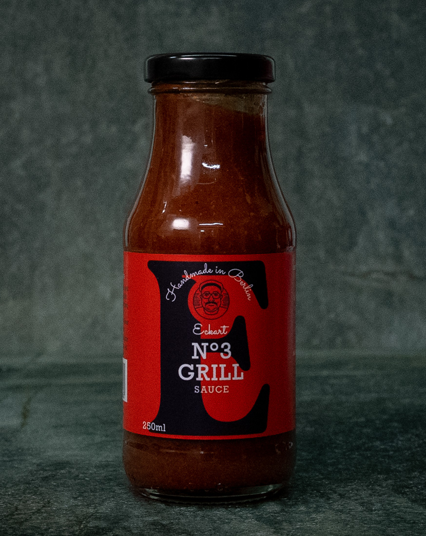 Eckart Grill Sauce No. 3 Flasche Premium BBQ Sauce würzig-süß bei Fleischer und der Koch