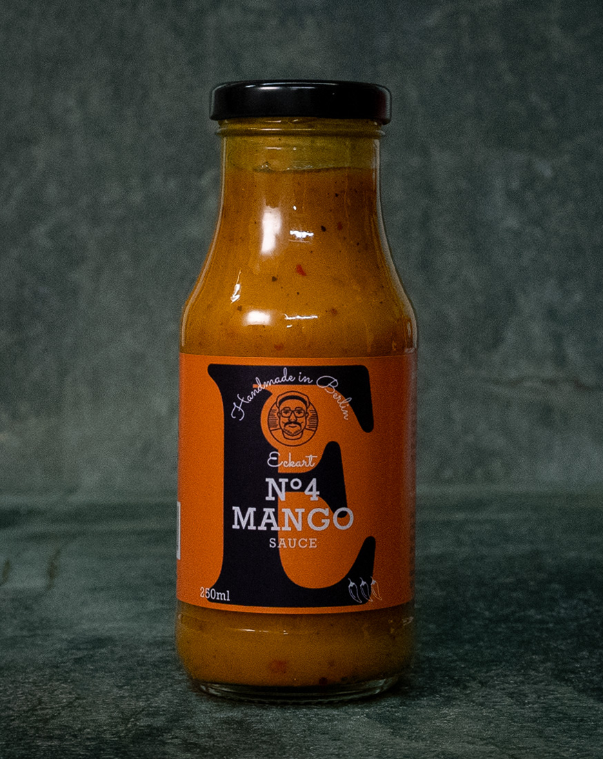 Eckart Mango Sauce No. 4 Flasche, exotische Grillsauce bei Fleischer und der Koch
