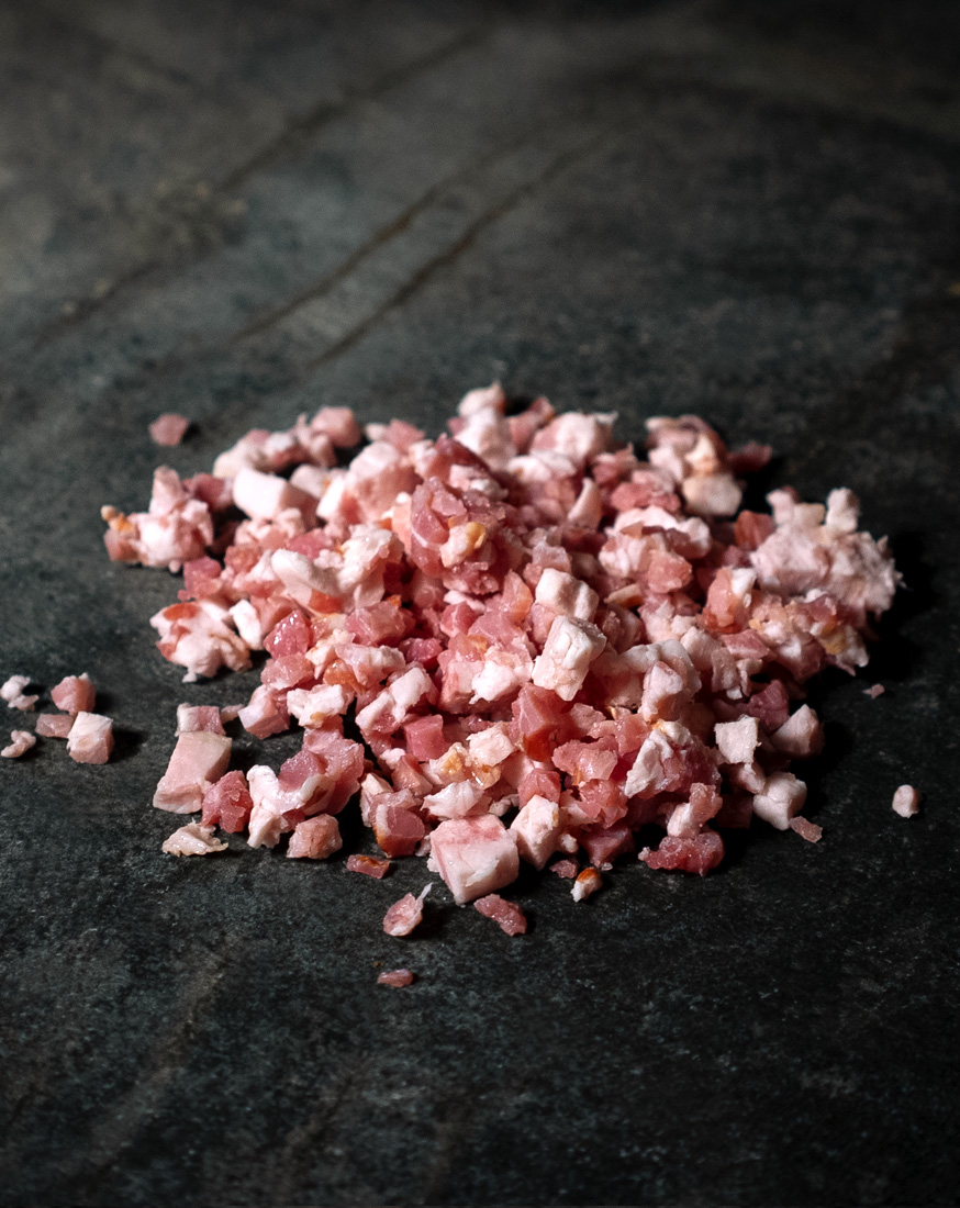 Speck | gewürfelt | regionales Duroc Schwein