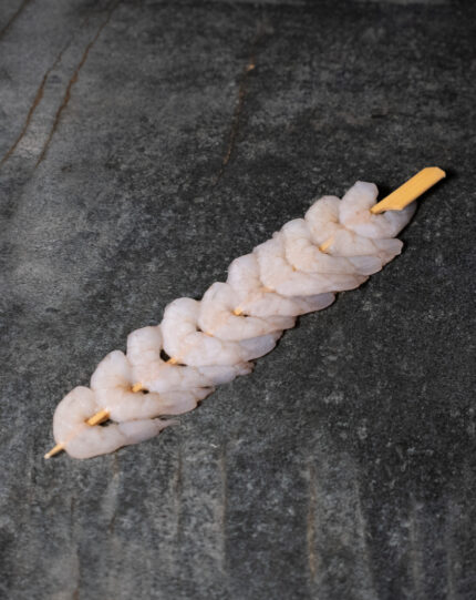 Garnelen-Spieß | Garnelenspieß | ohne Darm, roh, geschält | 50g