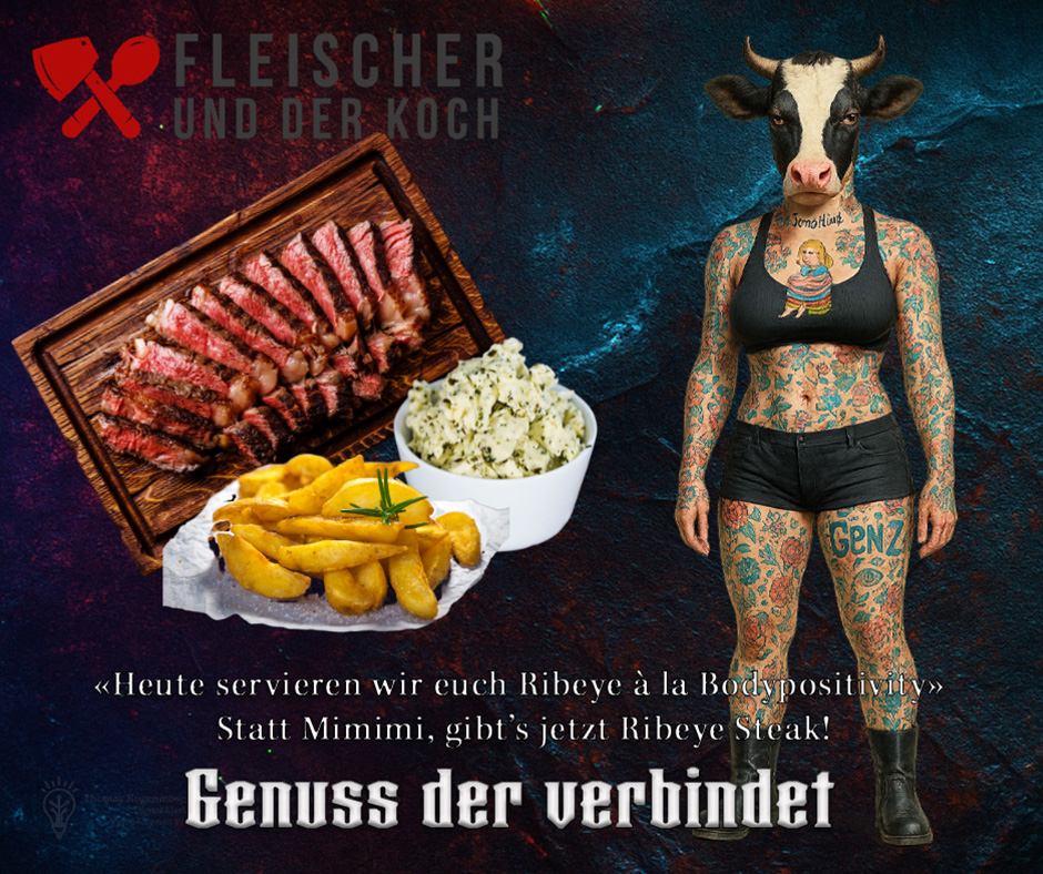 Body-Positive Pommern-Ribeye – zartes Steakglück mit Mango-Kick & Kräuter-Power
